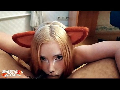 ❤️ Kitsune slikke dick en cum yn har mûle ☑ Porno by wy ❌